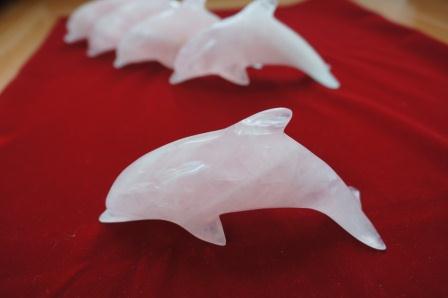 夢叶う奇跡のピンクイルカ‪♡ローズクォーツ♡クリスタルドルフィン✨‬